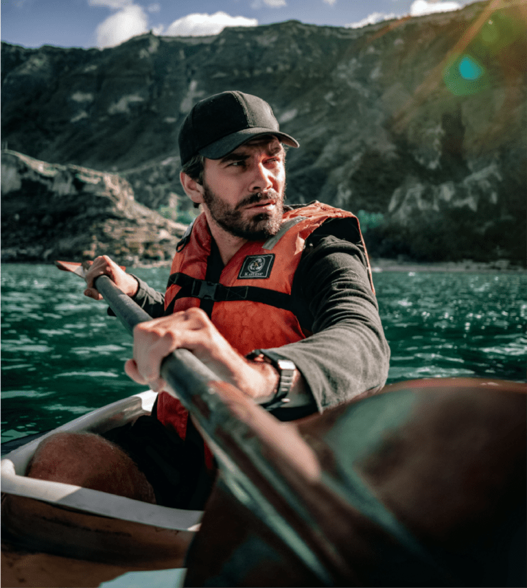 Kayaking in Quilotoa Ecuador