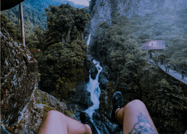 Ziplining in Banos Ecuador